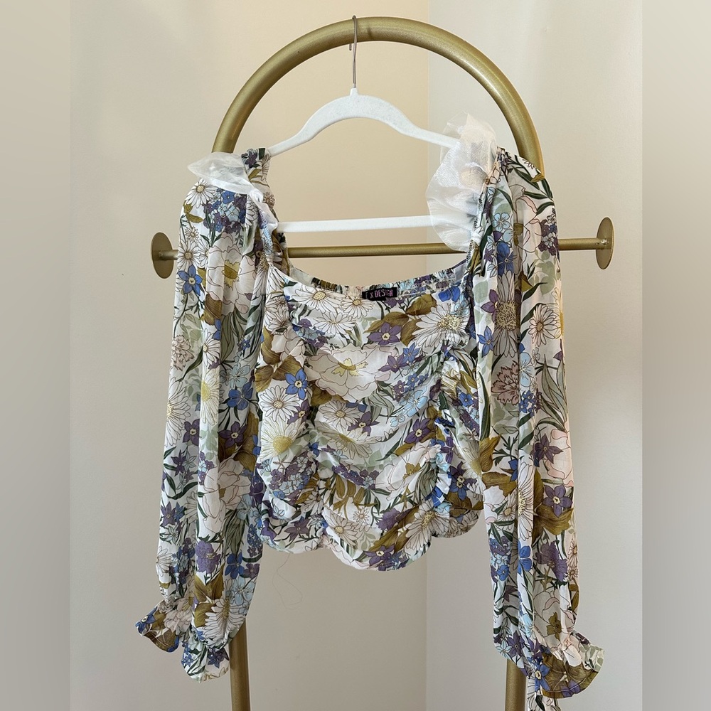 Nordstrom Floral Print Blouse - Multicolor